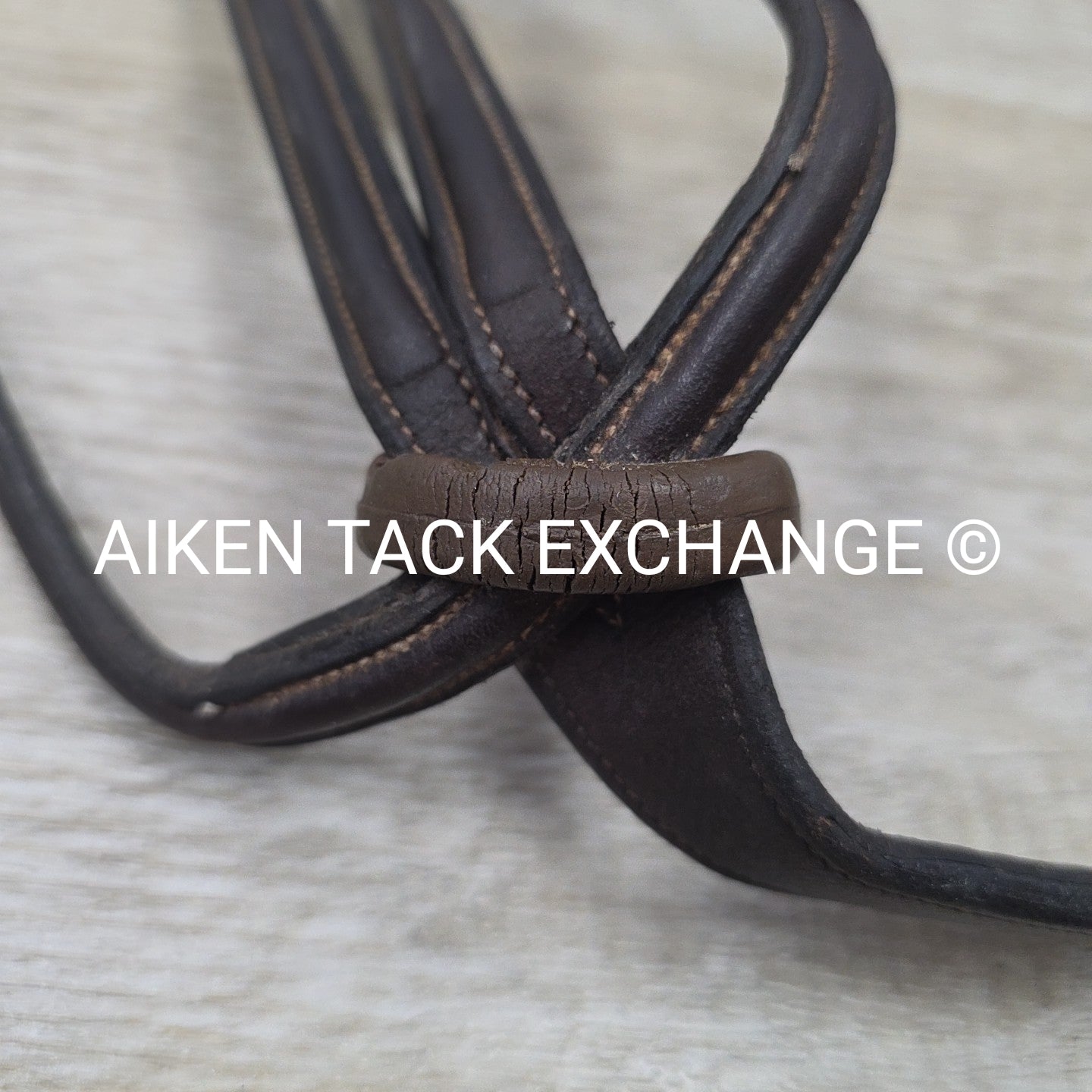 Aramas Fancy Stitched Raised Running Martingale, Brown, Size Full