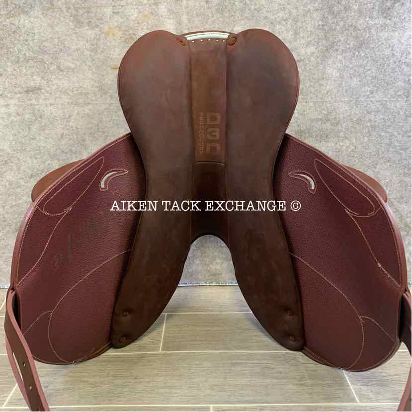 2023 Devoucoux Chiberta K Monoflap Jump Saddle, 16.5" Seat, 0KA Flap, Medium Tree, D3D Panels, Full Buffalo Leather