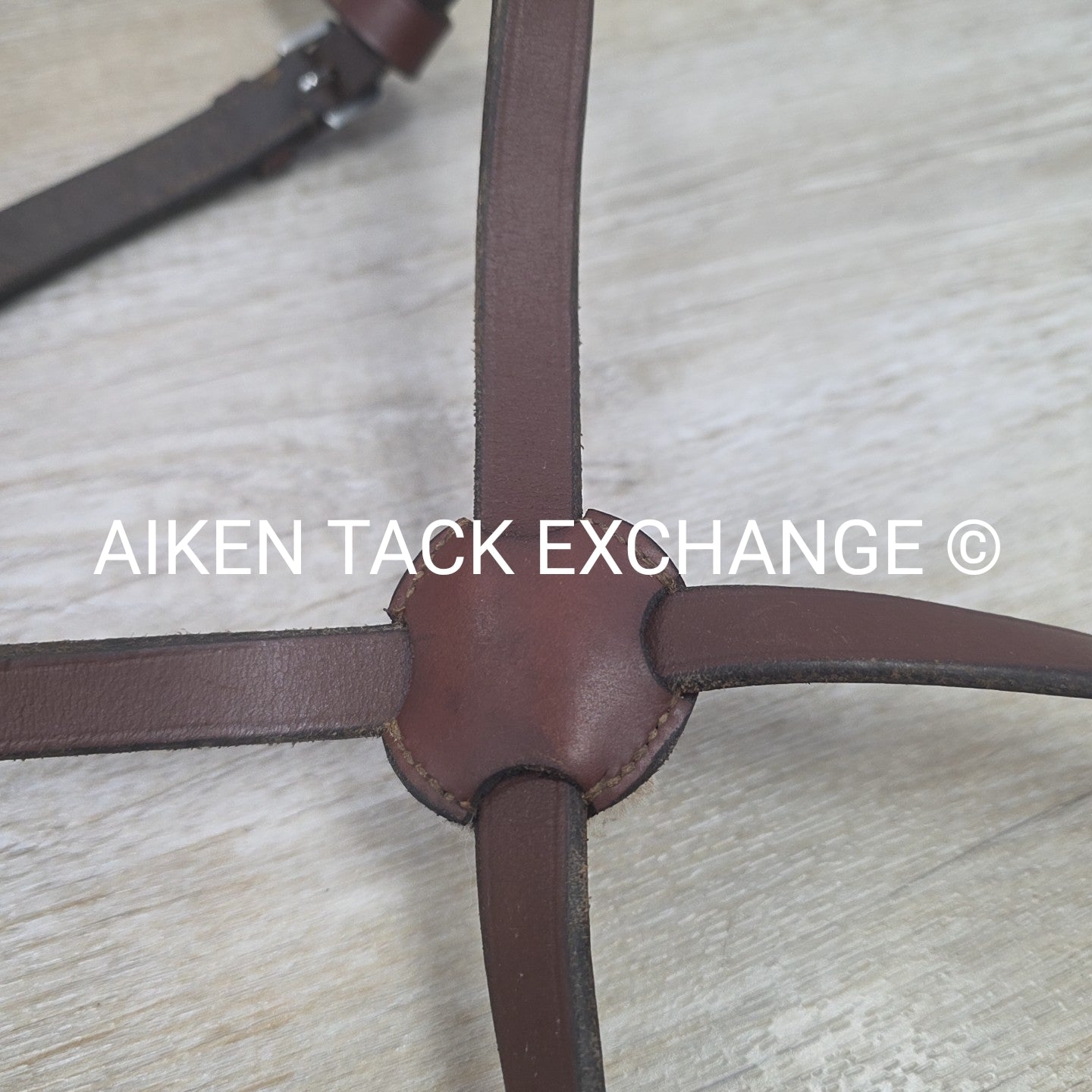 Flat Plain Figure 8 Noseband, Brown, Oversize