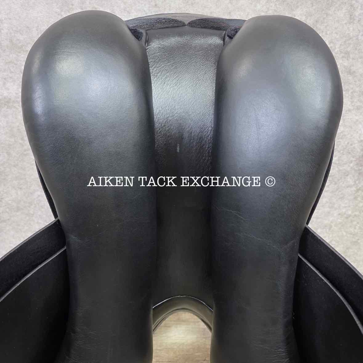 2013 Prestige Roma Dressage Saddle, 17" Seat, 34/35 Tree - MW/W, Wool Flocked Panels
