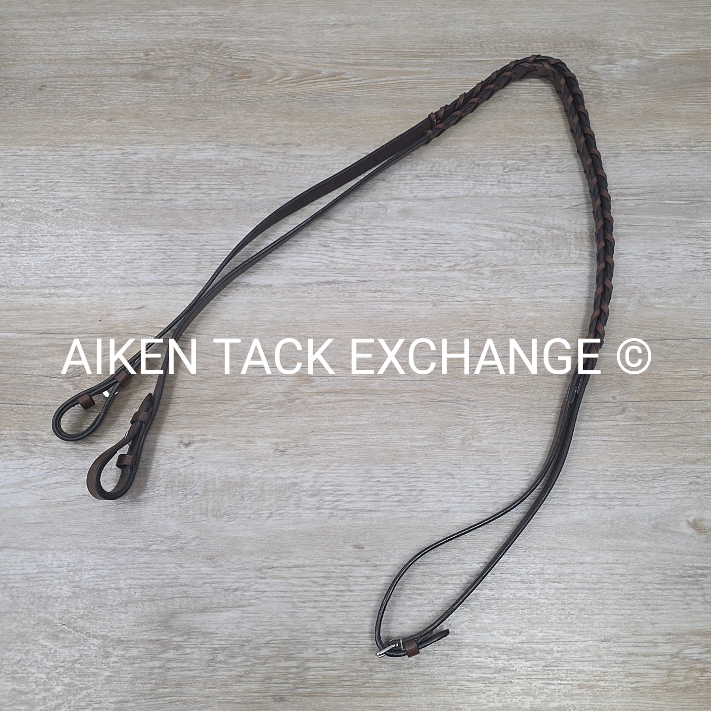 HDR Pro Mono Crown Padded Bridle with Reins, Australian Nut, Size Cob