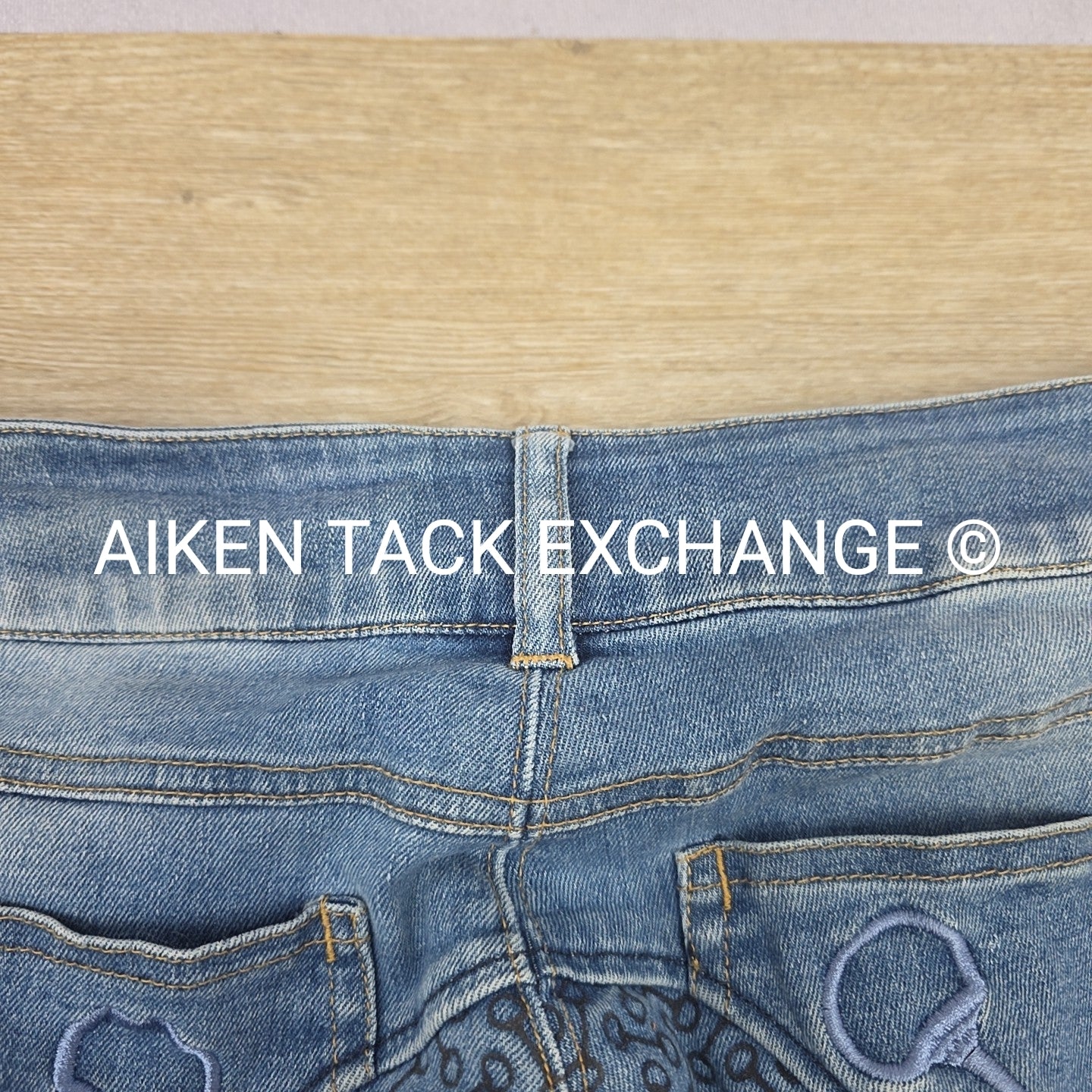 Horze Silicone Grip Full Seat Denim Breeches, Women's 28