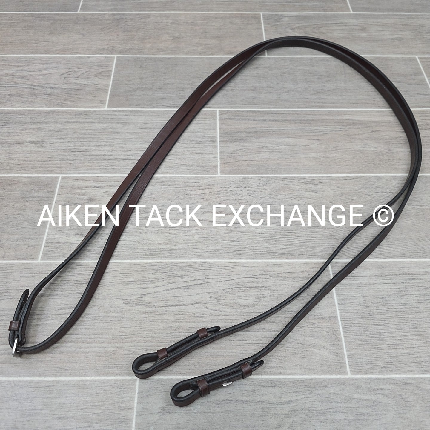 KL Select Red Barn Curb Rein, Brown, Size Full