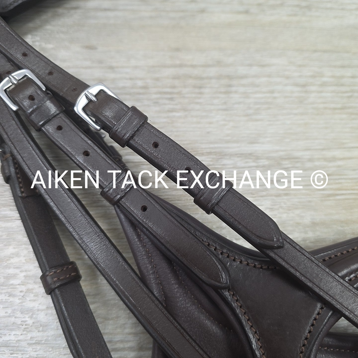 Ergonomic Figure 8 Bridle, No Reins, Brown, Size Full