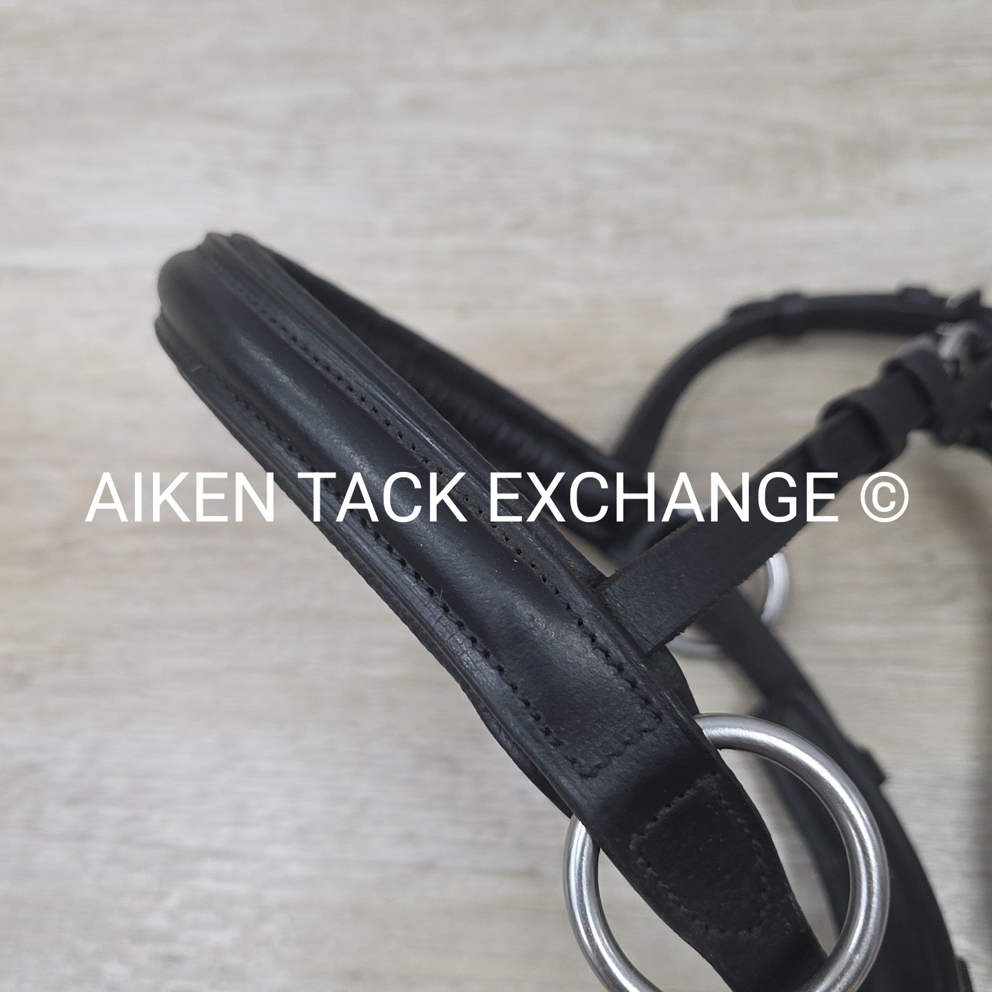 Bitless Bridle, No Browband, No Reins, Black, Size Full