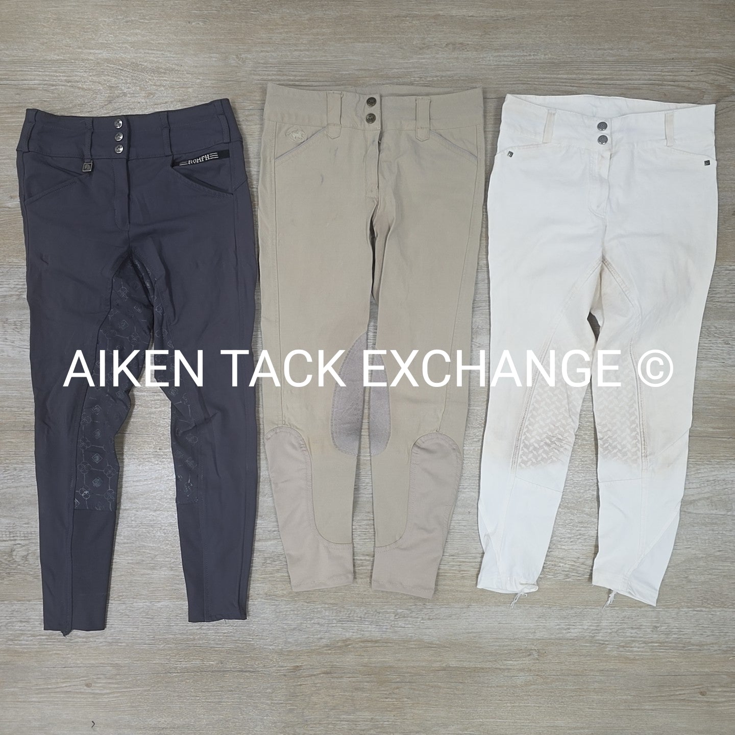 BARGAIN BUNDLE: Romfh Isabella & Dublin Full Seat, Piper Knee Patch Breeches,26L