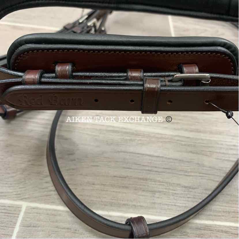 KL Select Red Barn Arena Ergonomic Weymouth Dressage Bridle, Brown, Size Full