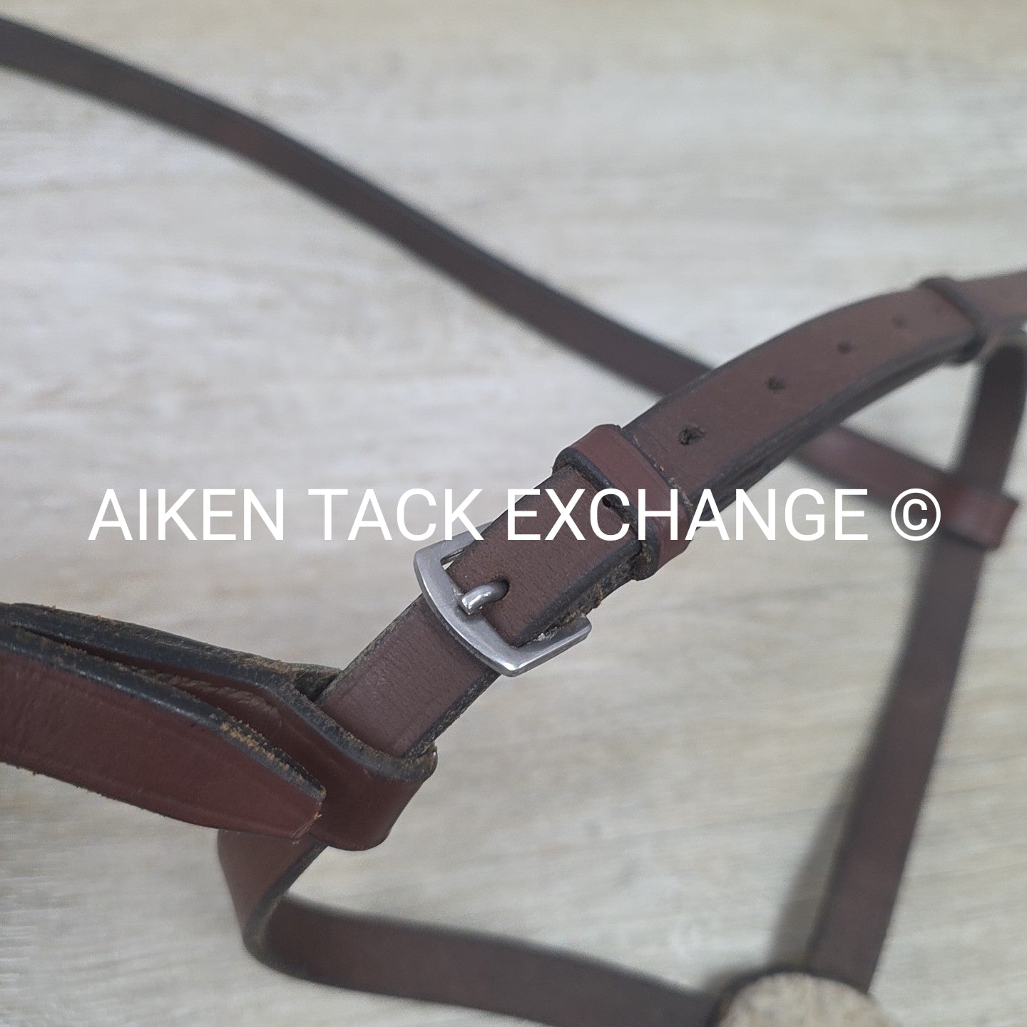 Flat Plain Figure 8 Noseband, Brown, Oversize