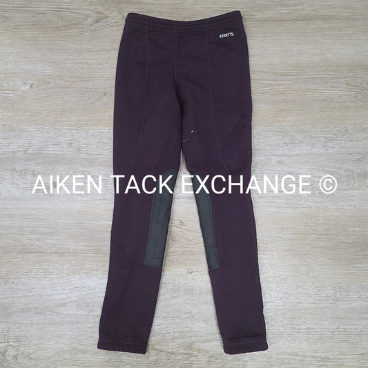 Kerrits Knee Patch Fleece Lined Tights, Size Medium