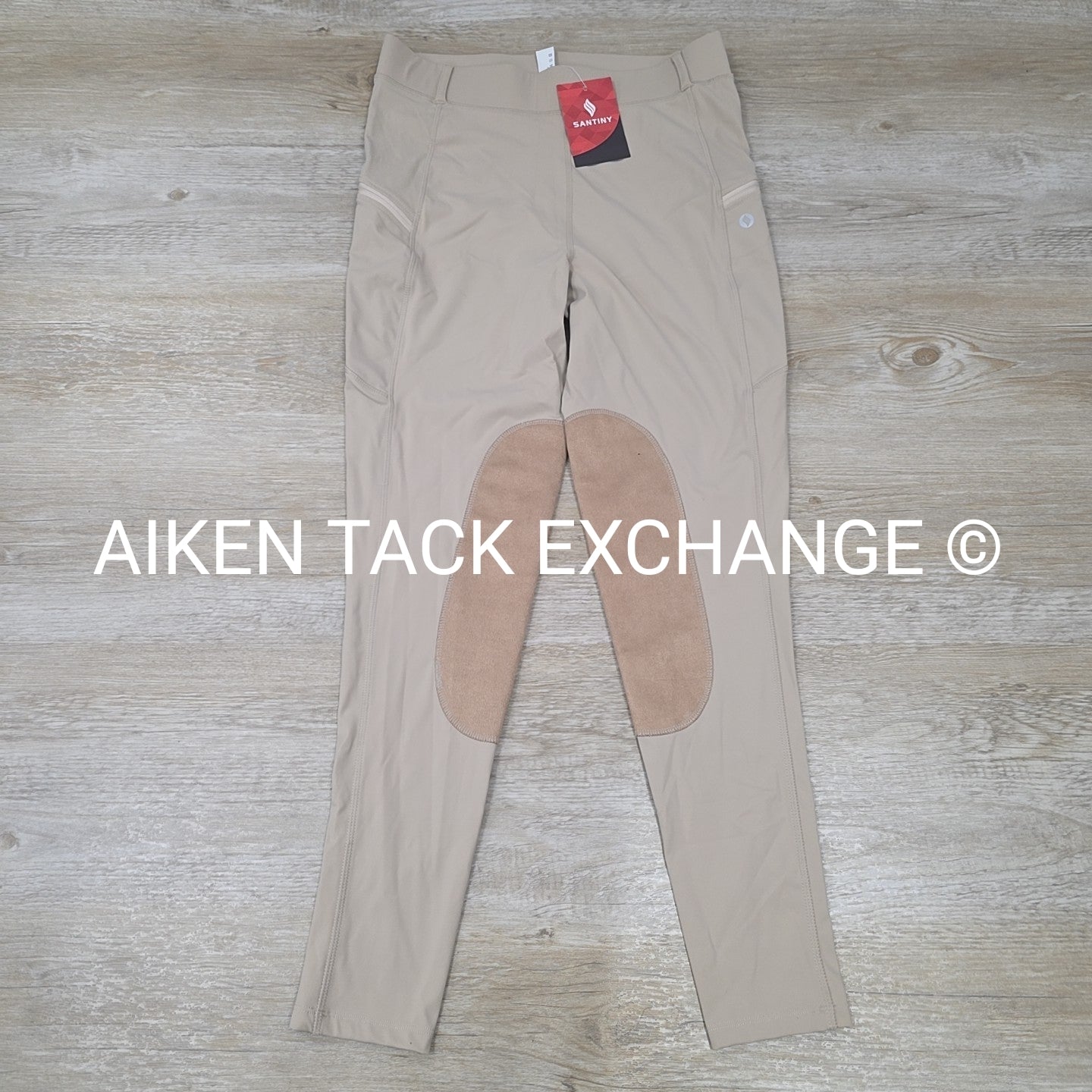 Santiny Knee Patch Tights, Size Large