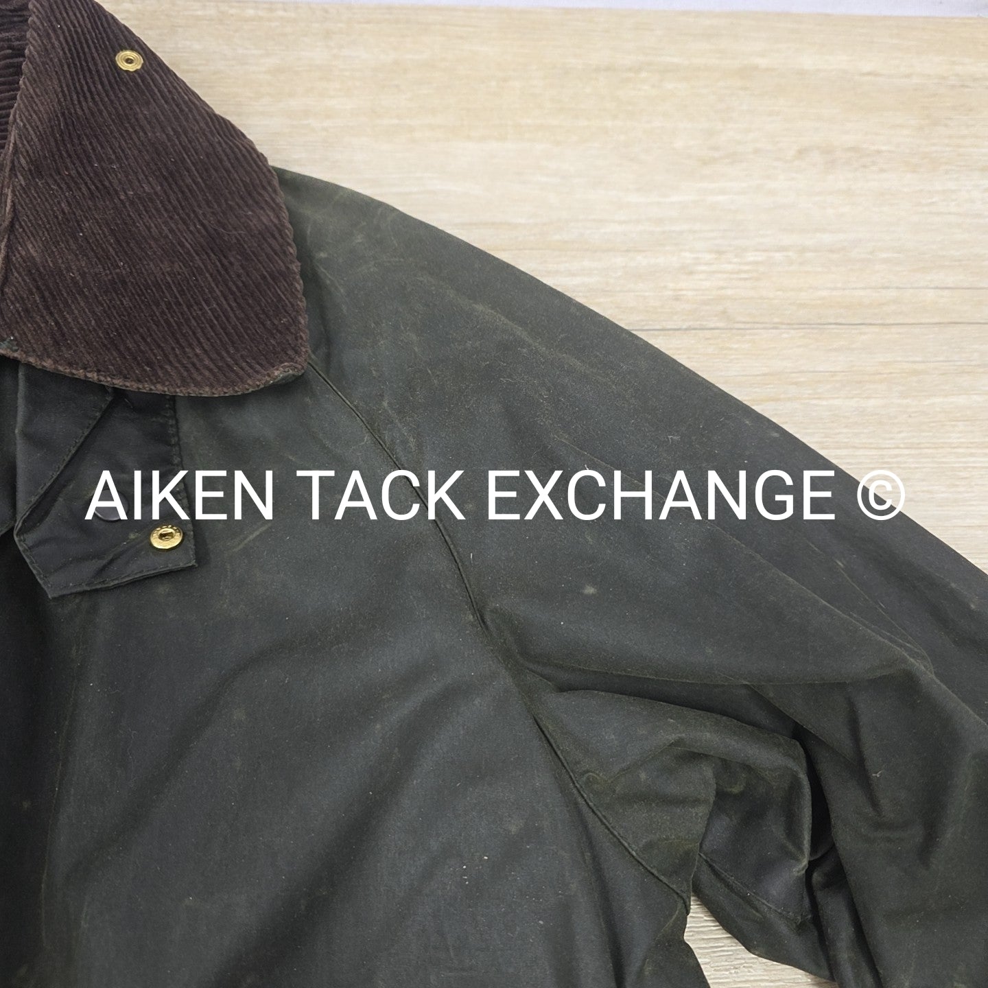 Barbour Burghley Waxed Trench Coat, Size 38