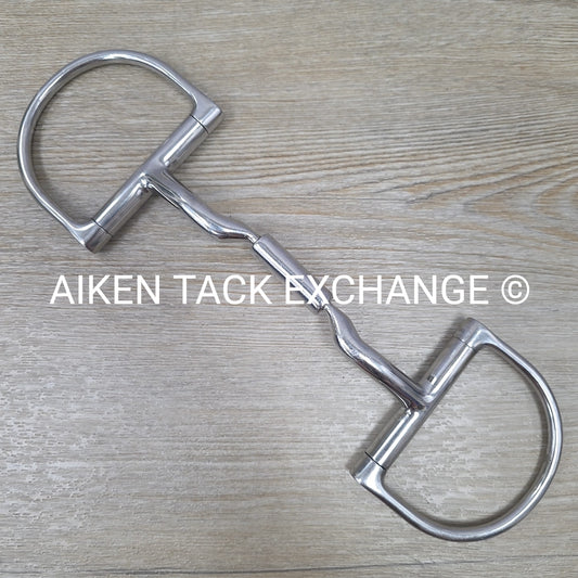 Myler Dee Ring Bit w/o Hooks Low Port Comfort Snaffle MB 04, 5.5"
