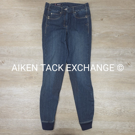 Ariat Halo Denim Knee Patch Breeches, Women's 28R