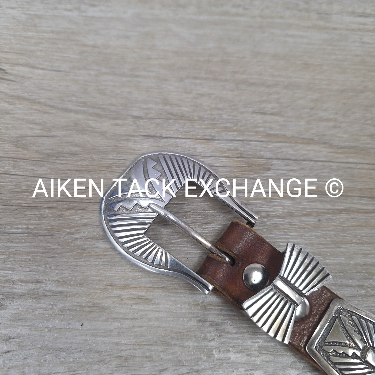 Rick Martinez Navajo Sterling Silver Concho Belt, 32