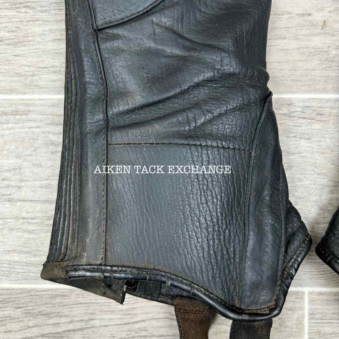 The Elite Leather Half Chaps, Size TL - S