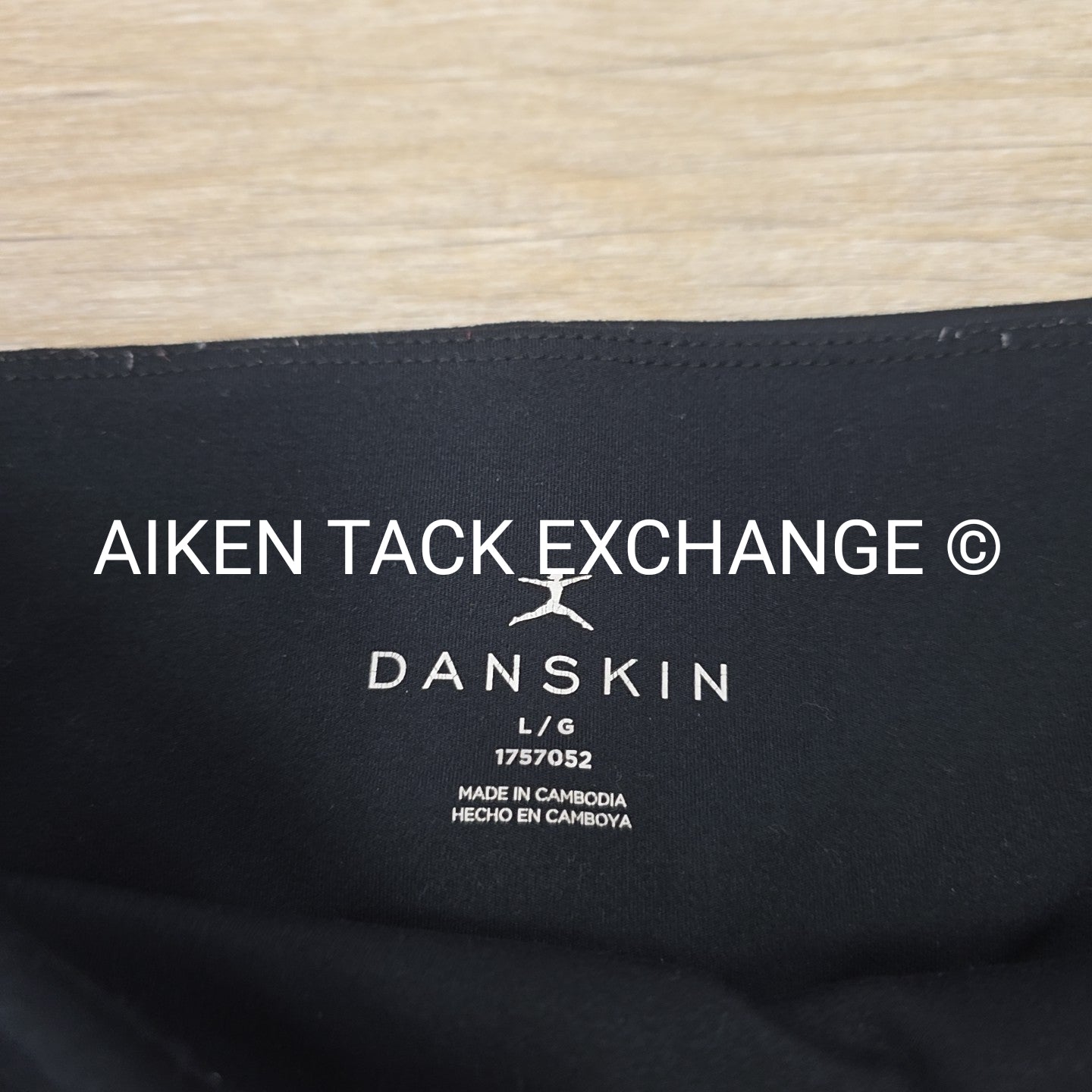 Danskin High-Rise Athletic Leggings wtih Pockets, Black, Women's Size Large