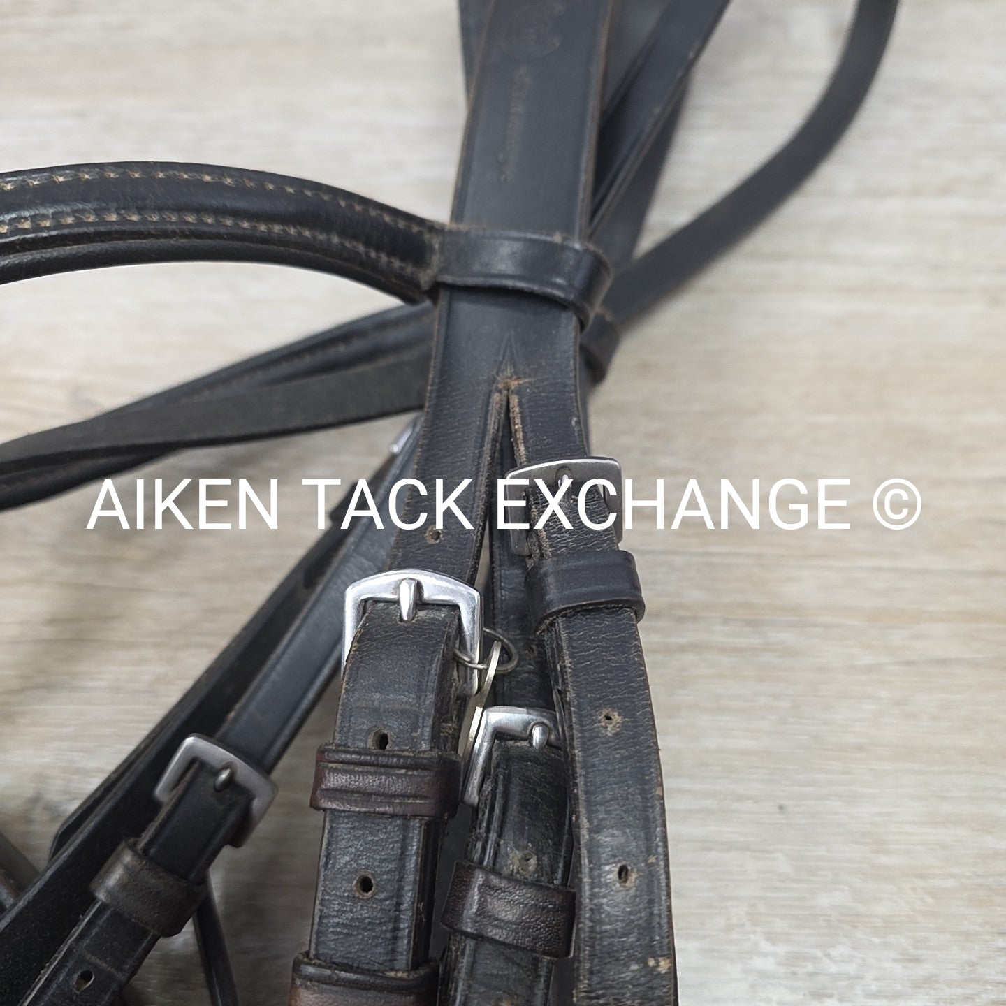 Hintermayer Weymouth Double Bridle, No Reins, Black, Size Full