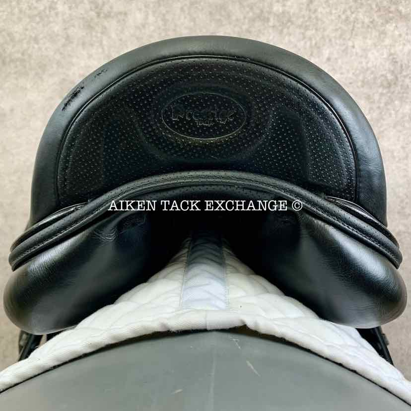 2016 Prestige X-D1D K Zero Monoflap Dressage Saddle, 17" Seat, Wide Tree, Wool Flocked Panels