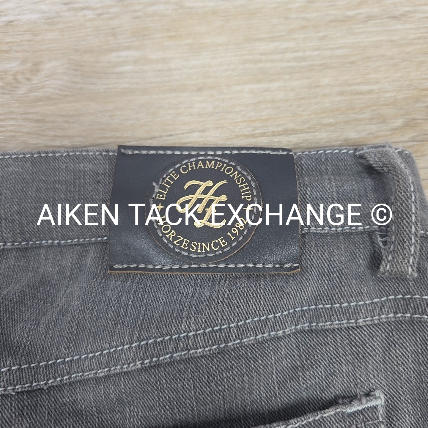 Horze Denim Knee Patch Breeches, Size XS
