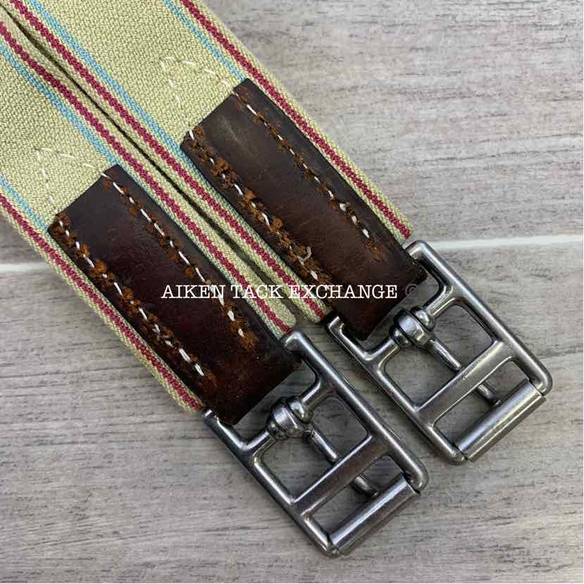 CWD Belly Guard Stud Girth with Double End Elastic, Brown, 48"