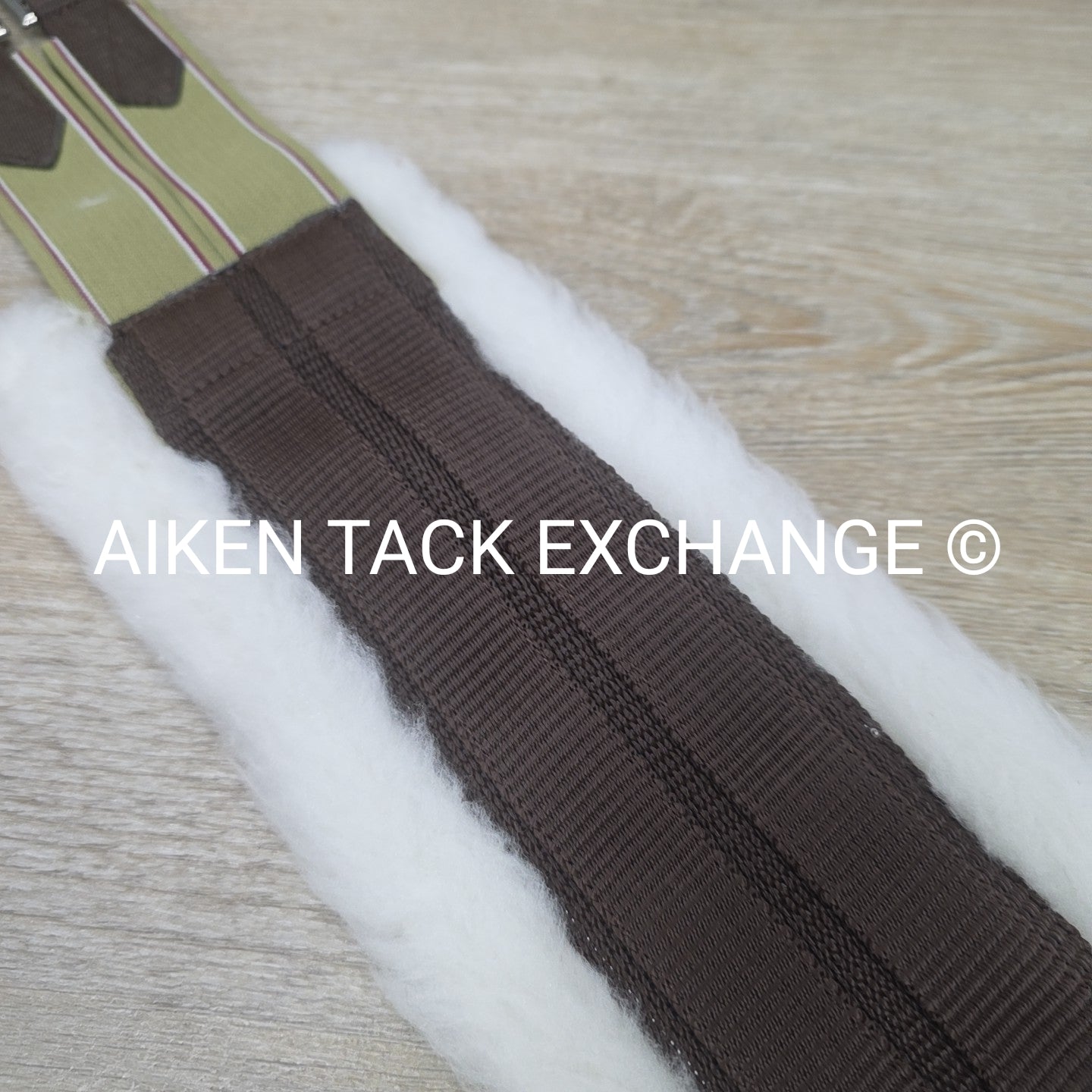 Dover Saddlery Fleece Girth with Double End Elastic, Brown, 52"
