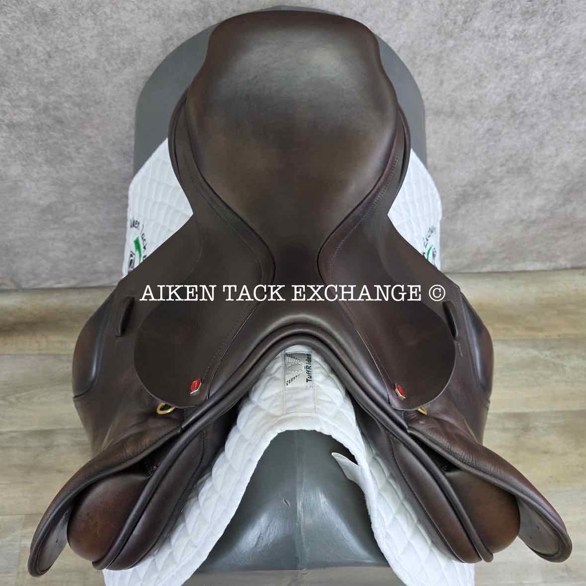 Albion Legend K2 Jump Saddle, 17.5" Seat, Wide Tree, Wool Flocked Panels