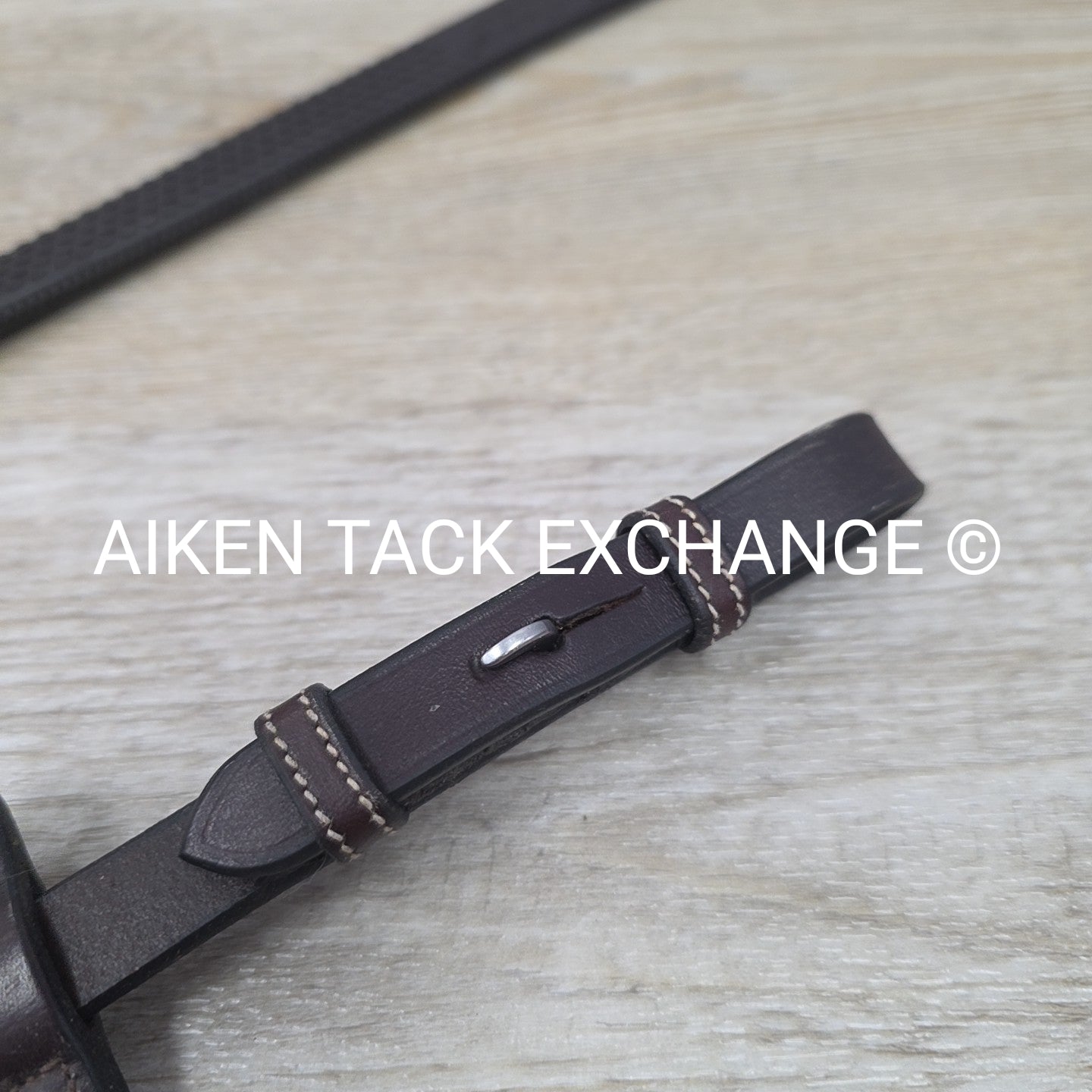 Penelope Elastic Rubber Grip Reins, Brown, 55"