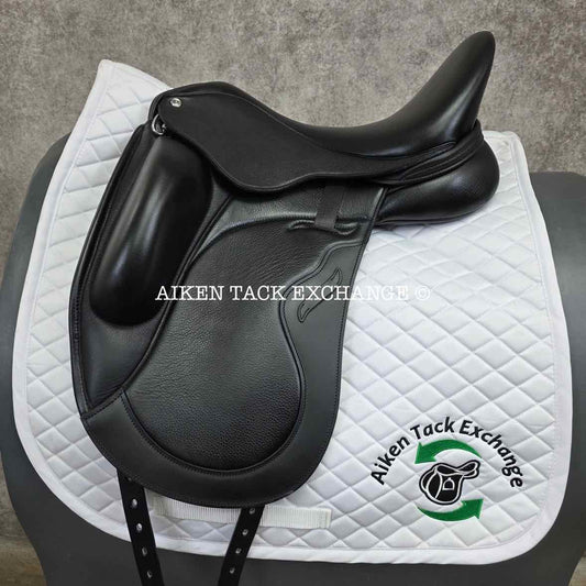 2023 Envy by Custom Saddlery Aurora Monoflap Dressage Saddle, 17" Seat, Adjustable Tree, Wool Flocked Panels