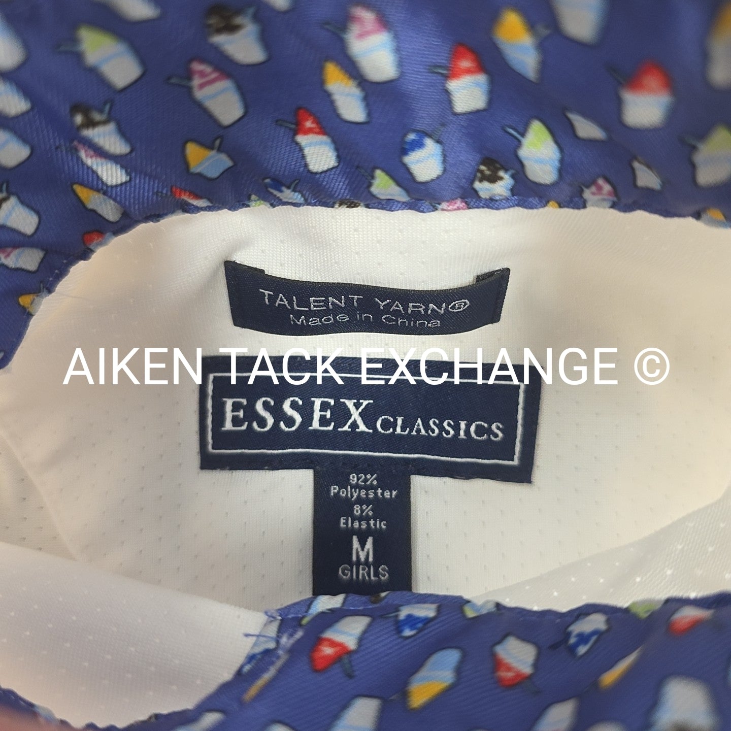 Essex Classics Talent Yarn Long Sleeve Sun Shirt Show Shirt, Size Medium