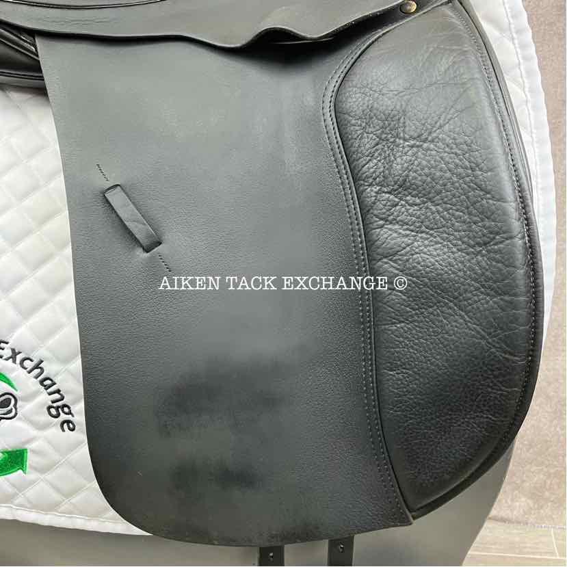 2013 Black Country Eloquence Dressage Saddle, 19" Seat, Extra Wide Freedom Hoop Tree, Wool Flocked Panels