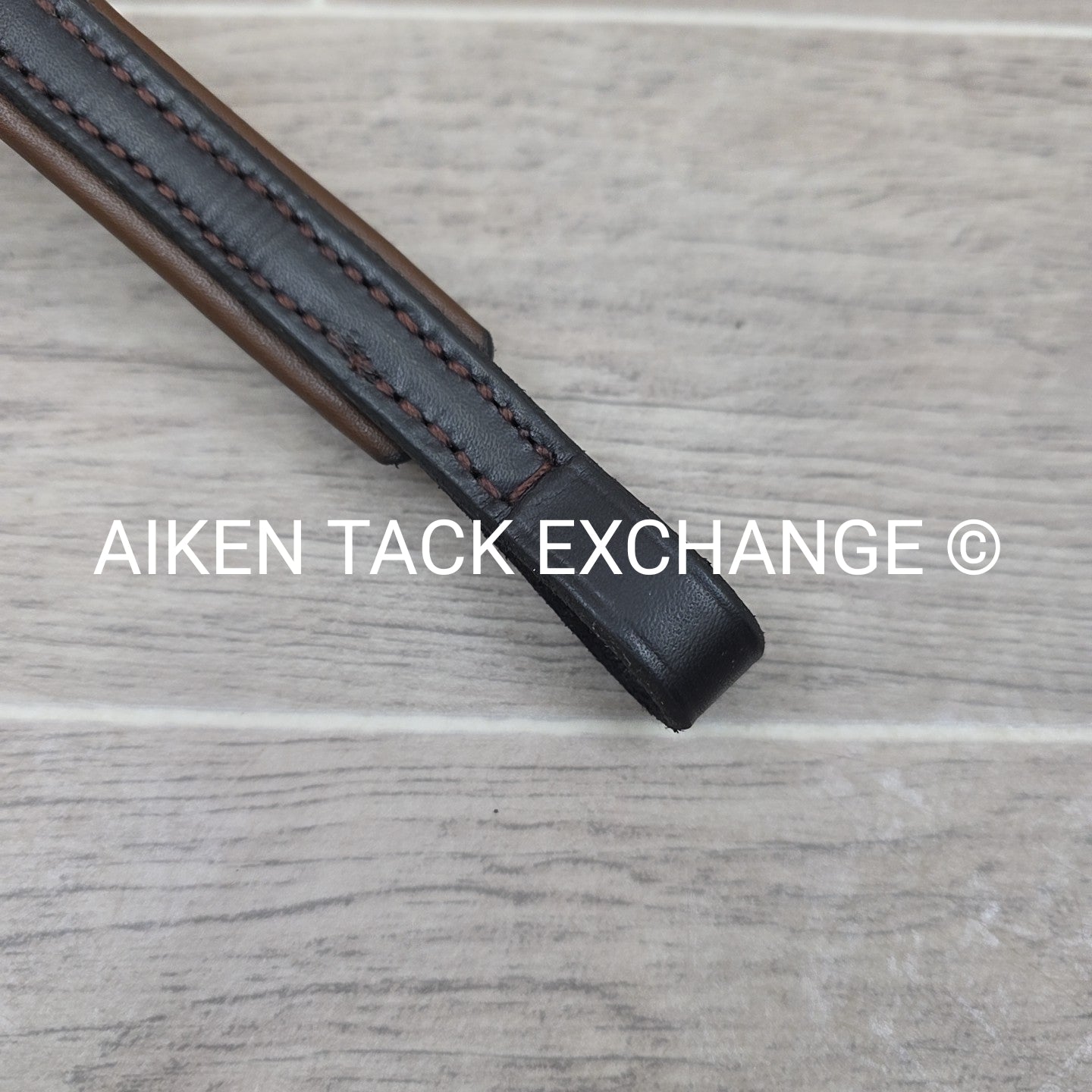 Plain Padded Browband, Brown, 17"