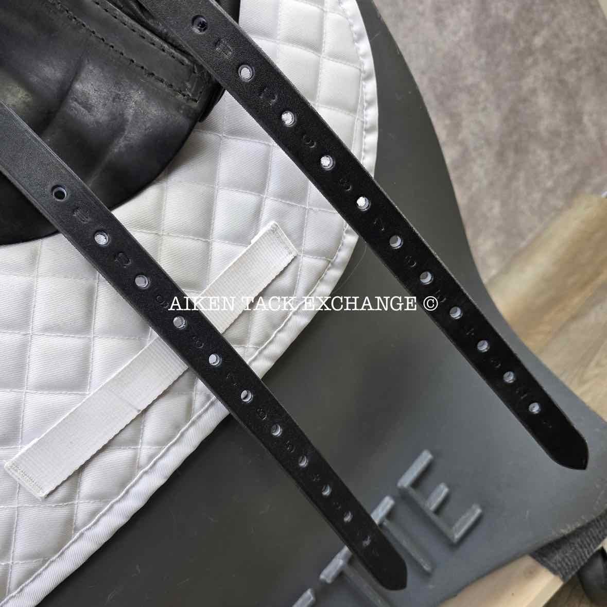 JRD Alvina Dressage Saddle, 18" Seat, Medium Wide Tree, Wool Flocked Panels