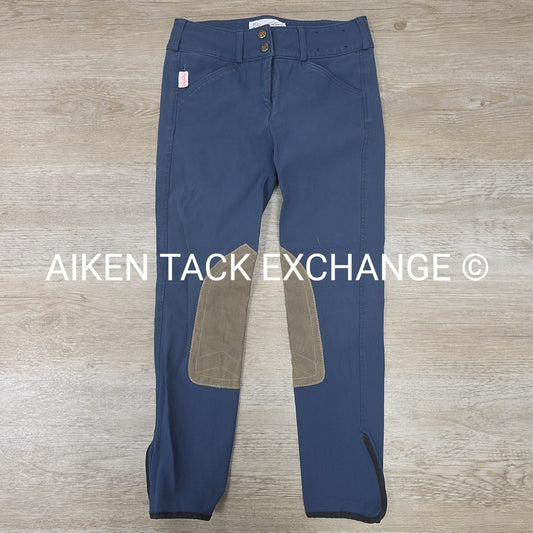 Tailored Sportsman Front Zip Trophy Hunter Knee Patch Breeches, Size 14