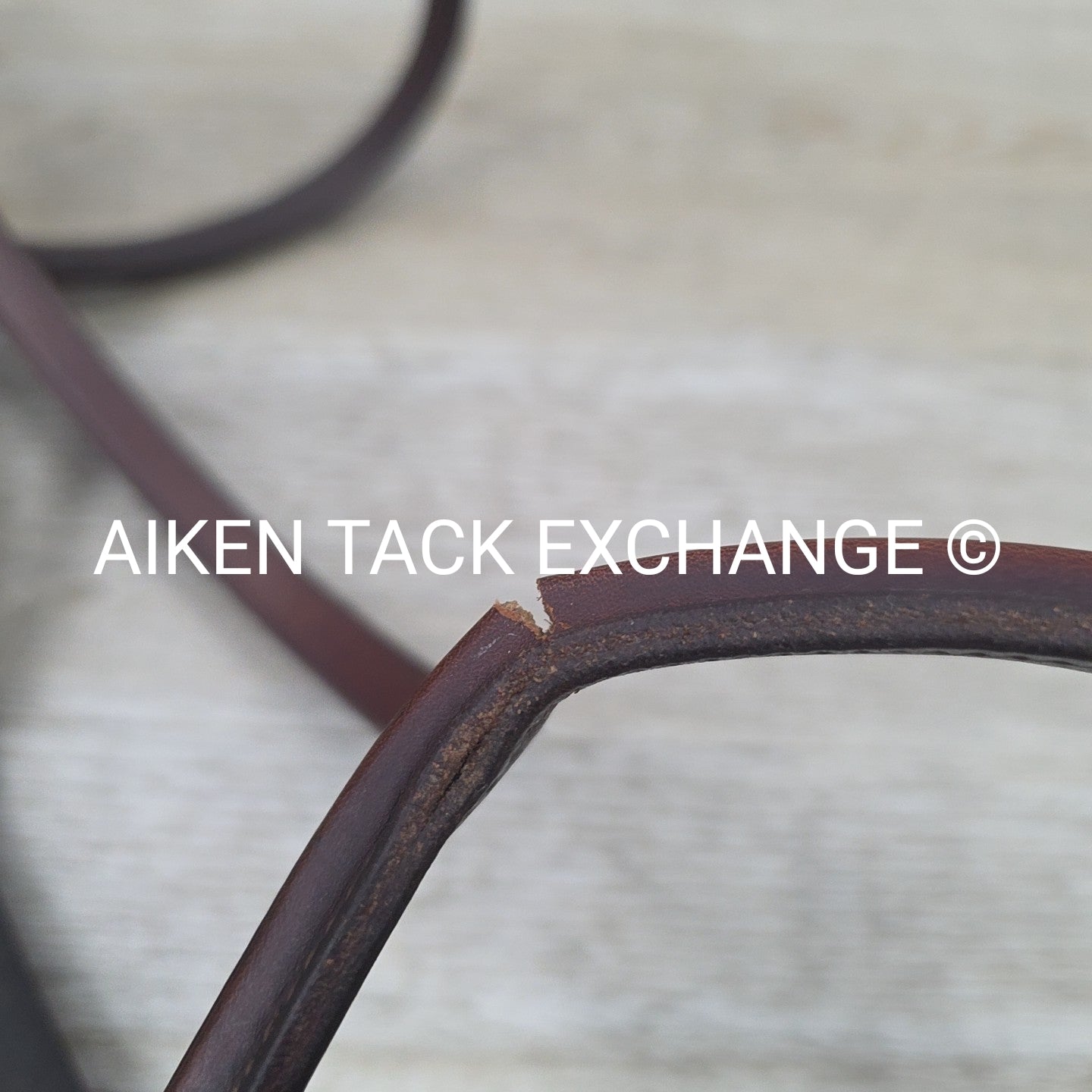 Stubben Bridle with Laced Reins, Brown, Size Full (has damage)