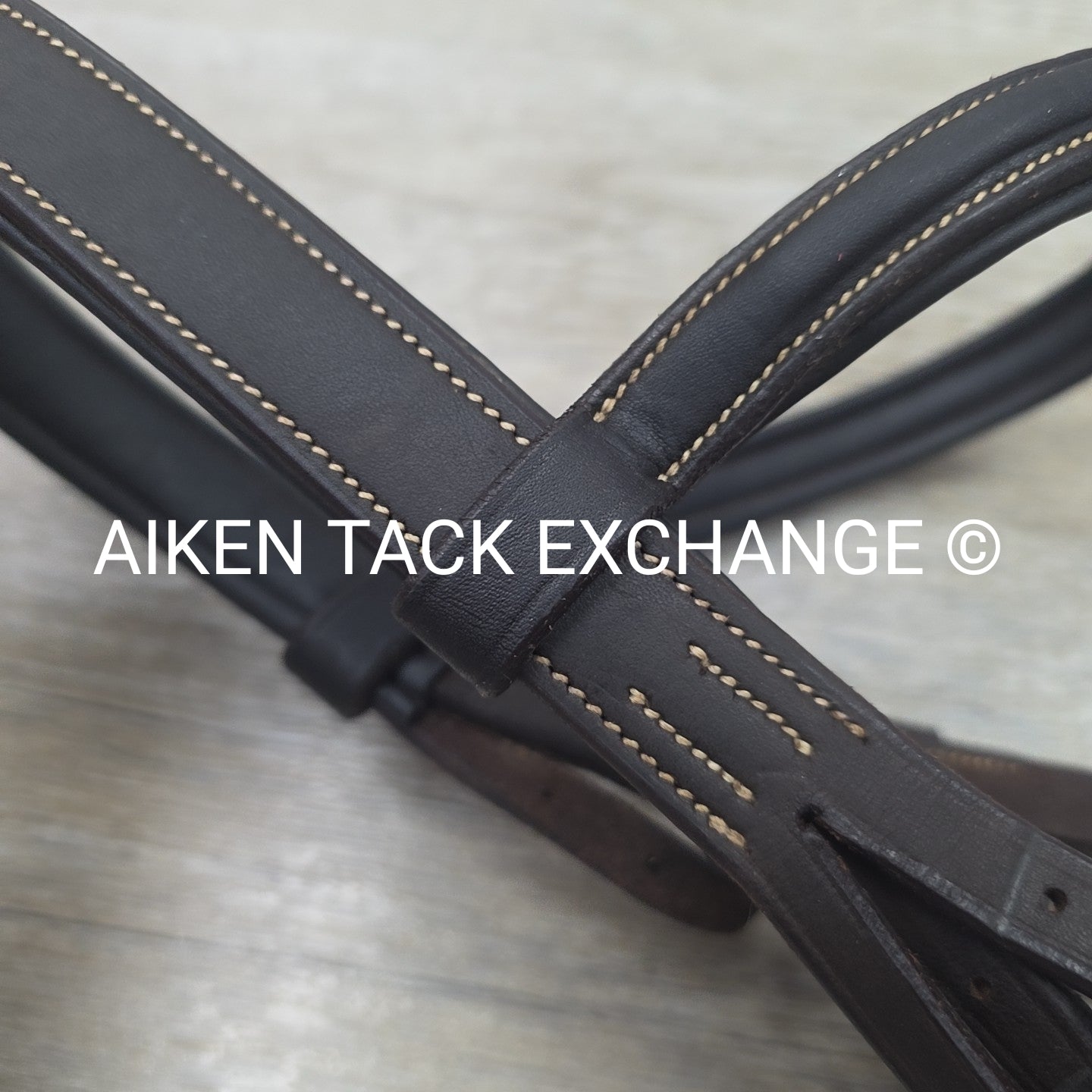 Ovation Classic Raised Comfort Crown Wide Noseband Bridle with Rubber Reins, Bro