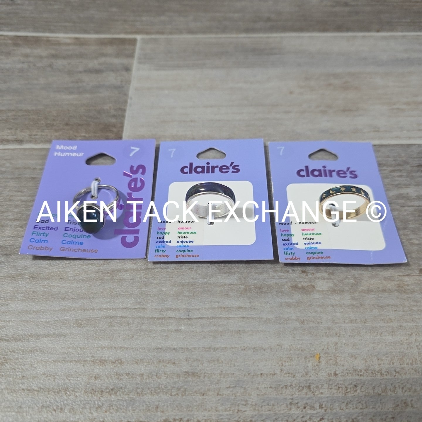 Claire's Mood Rings (3) - Size 7