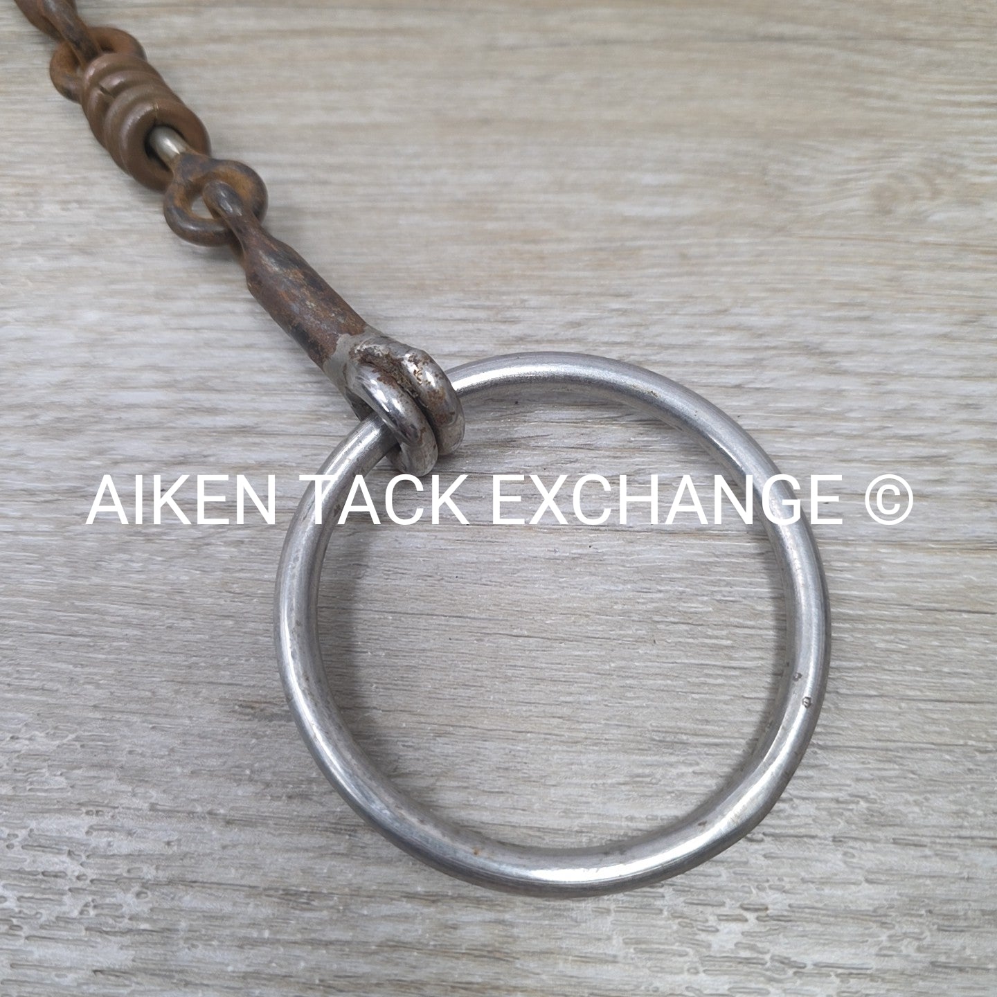 Sweet Iron Dogbone with Copper Rings Loose Ring Bit 5.25"