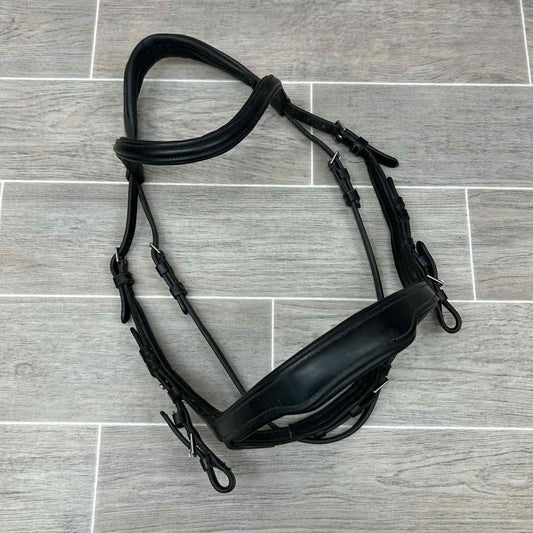 Schockemohle Equitus Delta Anatomic Bridle with Matching Reins, Size Cob