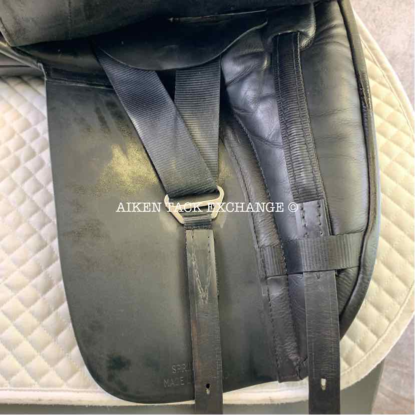 2016 Black Country Dante Dressage Saddle, 18" Seat, Medium Wide Tree, Wool Flocked Panels