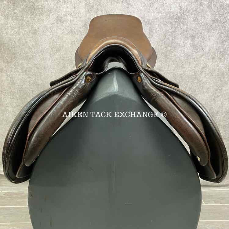 **SOLD** 1995 PJ by Bruno Delgrange Close Contact Jump Saddle, 16.5" Seat, Short Flap, Medium Tree, Foam Panels