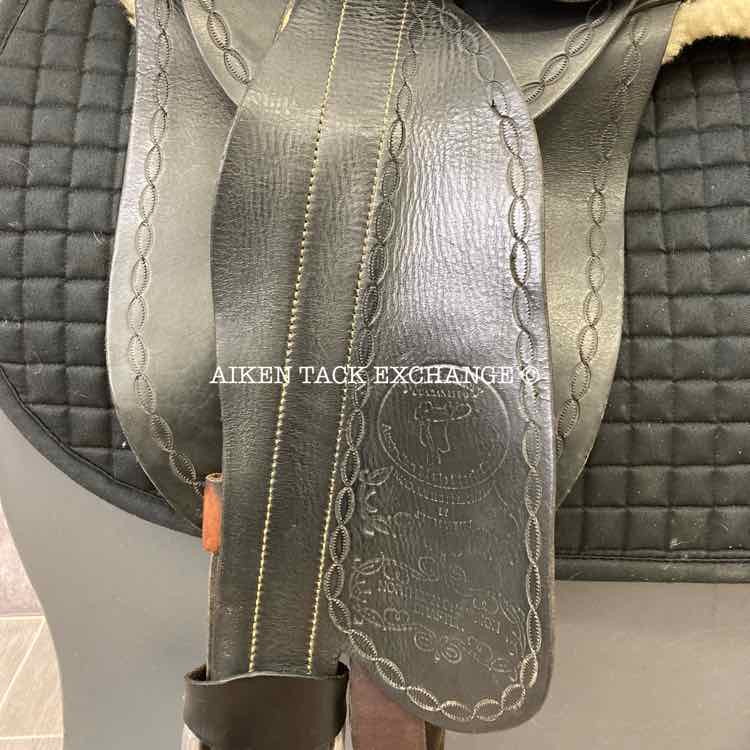 2012 Trevor James Northern Champion Drafter Australian Endurance Saddle, 16" Seat, Wide Tree - Full QH Bars