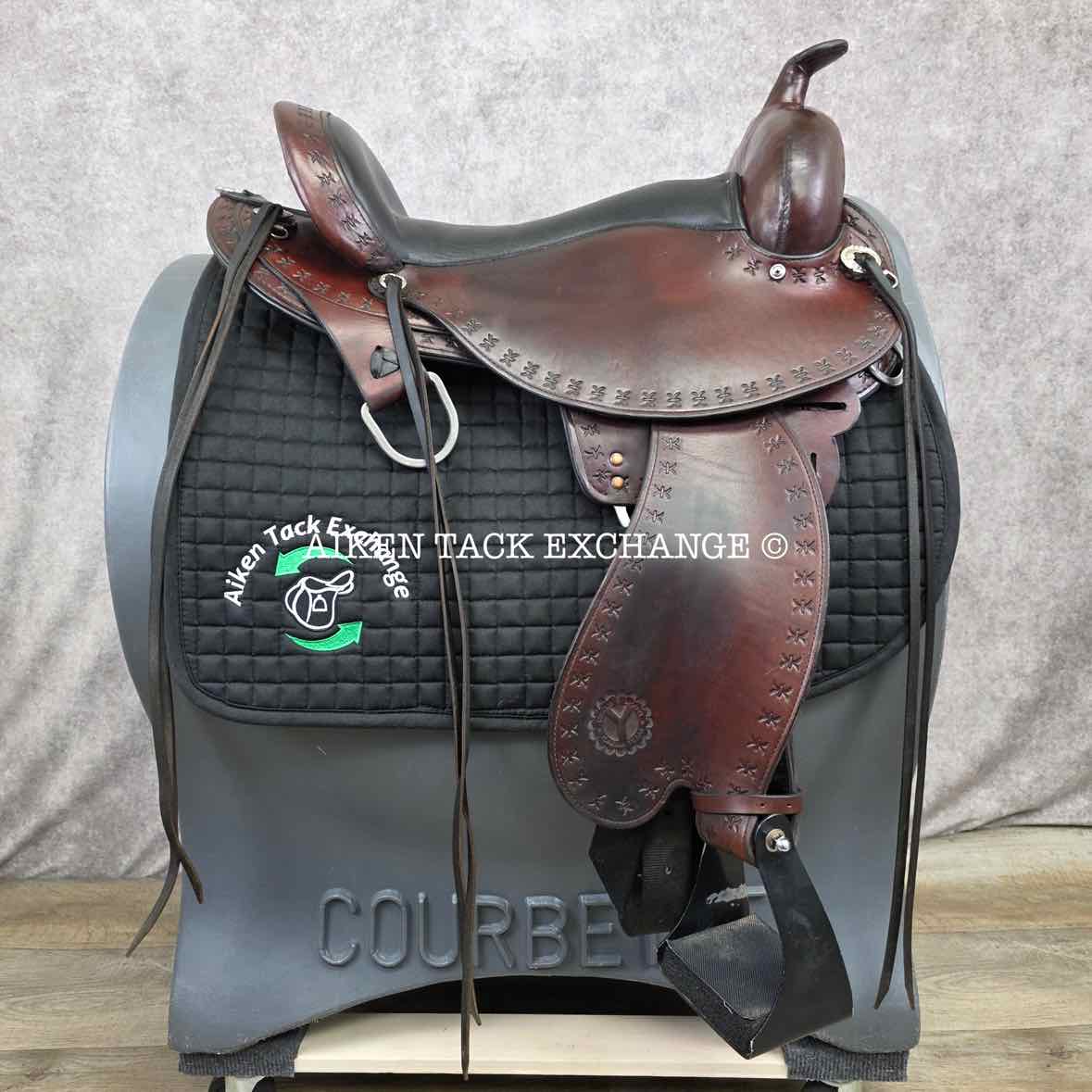2013 Circle Y 1581 Alabama Trail Gaiter Western Saddle, 17" Seat, Wide Tree - Full QH Bars