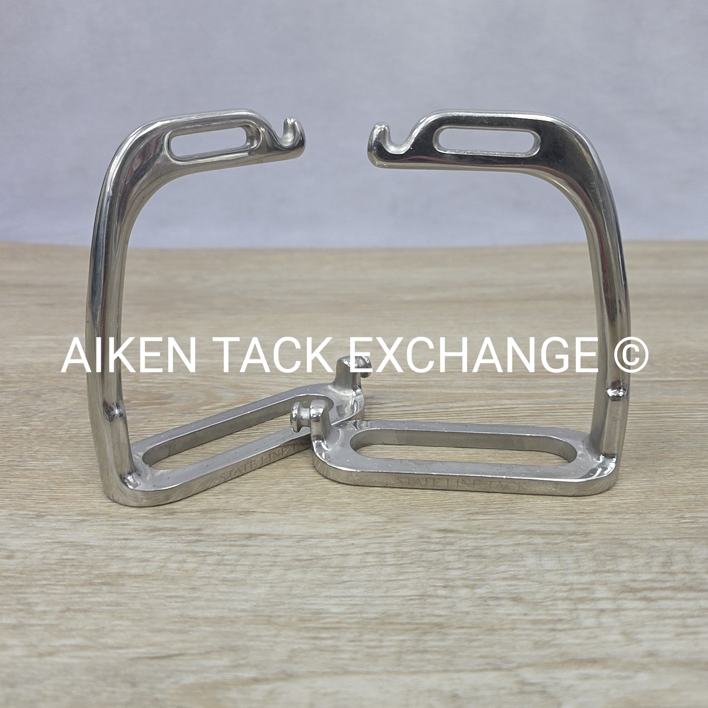 State Line Tack Peacock Safety Stirrups, 4" (No Pads & Bands)