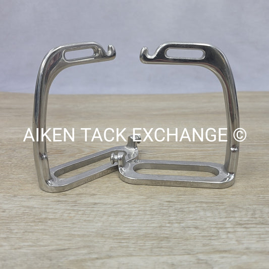 State Line Tack Peacock Safety Stirrups, 4" (No Pads & Bands)