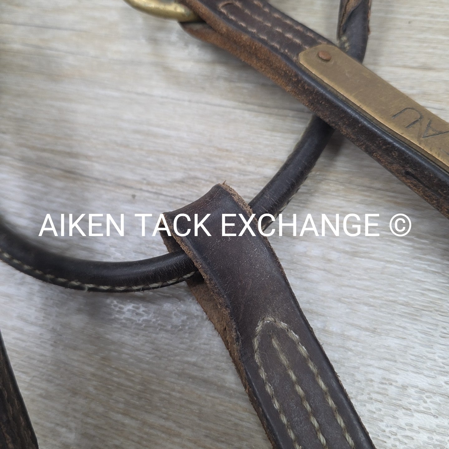 BARGAIN BUNDLE: 2 Leather Halters, Has Name Plates, Size Full
