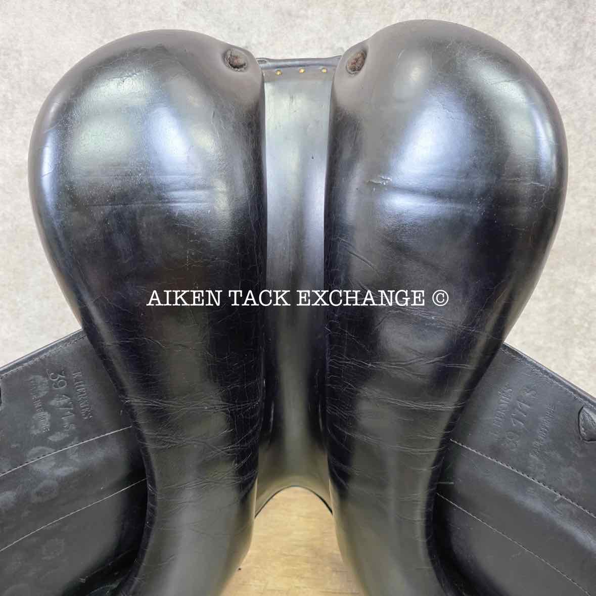 Hermes Corlandus Monoflap Dressage Saddle, 17.5" Seat, Medium Wide Tree, Foam Panels