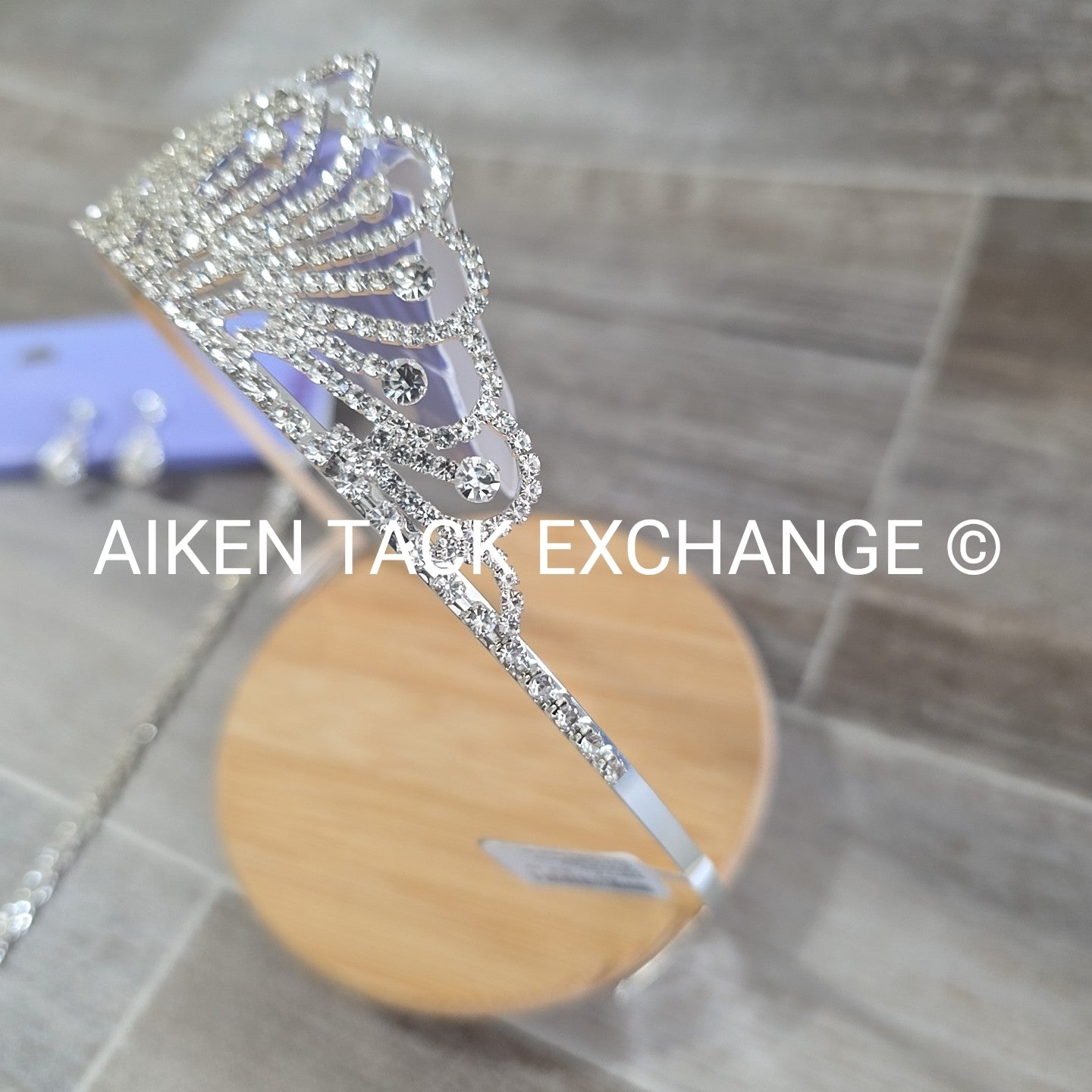 Claire's Bundle - 1 Tiara, 1 Set of Earrings, 1 Necklace