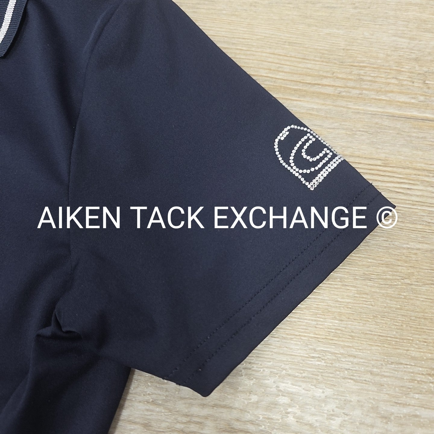 Ingrid Klimke by Cavallo Short Sleeve Polo Top, Size 38