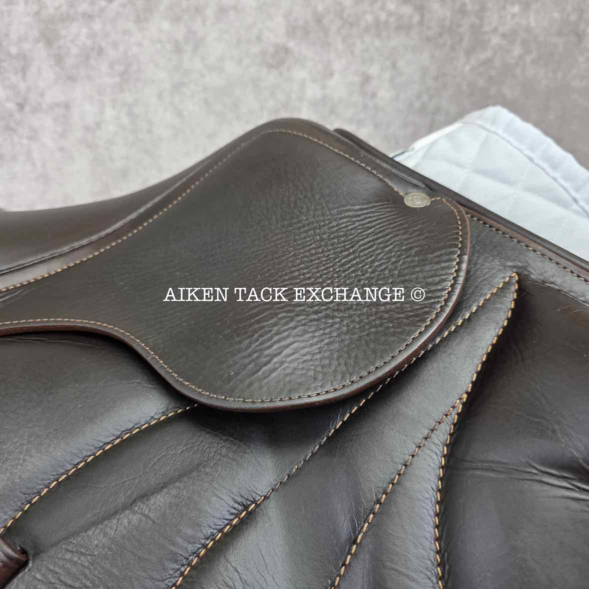 2018 Antares Evolution Monoflap Jump Saddle, 18" Seat, 2AAB Flap, M/MW Tree, Foam Panels, Full Buffalo Leather