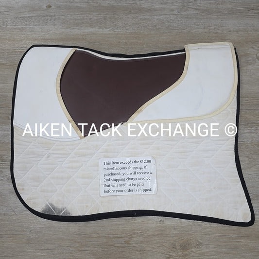 Shimmable Dressage Saddle Pad with Fleece Lining